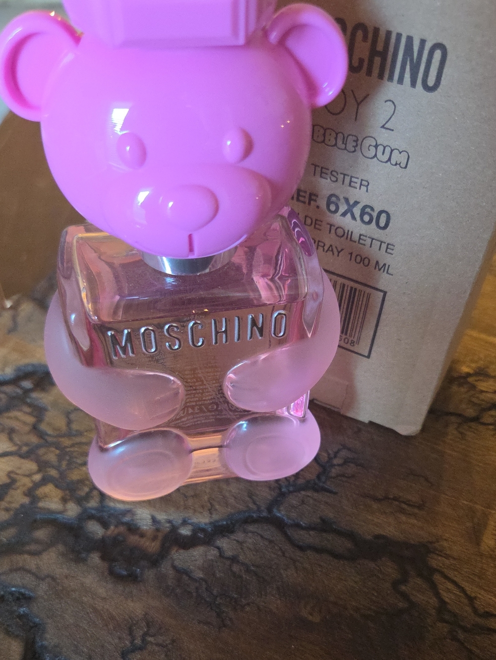 Moschino Bubble Gum Pink Teddy Bear Eau de Toilette Bottle